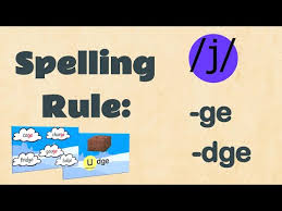 This 'j, g or dge' spelling quiz tests ks1 children on these letters and trigraph that sound the same but are used to spell different words. Using Ge Or Dge Spelling Easyteaching Youtube
