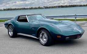 Image result for Blue Green 1973 Corvette