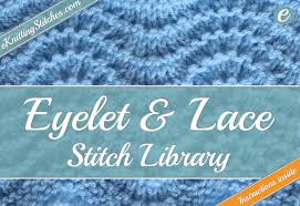 Learn how to work this pretty knit leaf pattern by watching this video tutorial! Knitting Stitches Eknitting Stitches