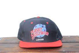 Vintage Trucker Hat Snapback Hat Baseball Cap Planet Hollywood Etsy Vintage Trucker Hats How To Wash Hats Hats