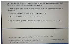 Solved 31 You Find 13 406 191 Pennies How Many Dollars Did Chegg Com