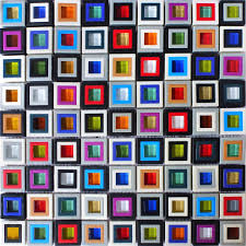 Blue green glass tile backsplash. Windows Square Glass Mosaic Backsplash Wall And 33 Similar Items