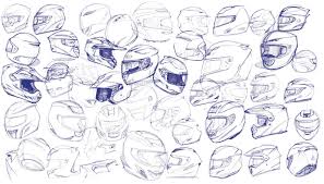 Sketch Motorcycle Helmet Jpg 1 600 913 Pixels Design Sketch Helmet Design Industrial Design Sketch