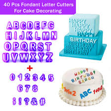 Shop cake pans and more at wilton. Letter Cutters For Cake Decorating 40pcs Uppercase Alphabets Numbers Symbols Cookie Fondant Cutter Buy Online At Best Prices In Srilanka Daraz Lk