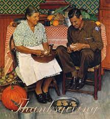 Thanksgiving Mother And Son Peeling Potatoes Norman Rockwell Paintings Norman Rockwell Prints Rockwell Paintings
