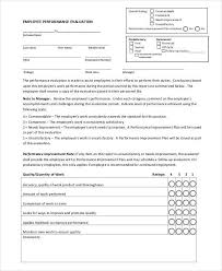 It is a skill that helps individual's checks their work; Free 22 Employee Evaluation Form Examples Samples In Pdf Ms Word