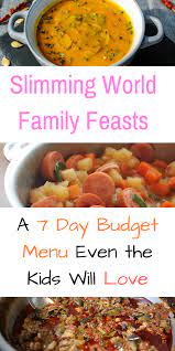 Cheap And Easy Slimming World 7 Day Menu Slimming World Quick Meals Slimming World Recipes Syn Free Meal Planning