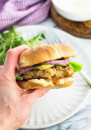 Photo by chelsea kyle, food. Juicy Ground Chicken Burgers