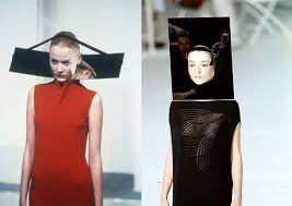 hussein chalayan between collection mirror heads 1998