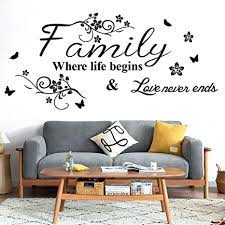 Harry potter vinyl wall decals quote home decor bedroom wall stickers free post. Amazon Com Wall Stickers For Bedroom And Living Room Wall Sticker Warmly For Living Room Quote Family Where Life Begins Love Never Ends Art Wall Decal Casadecor Kitchen Dining