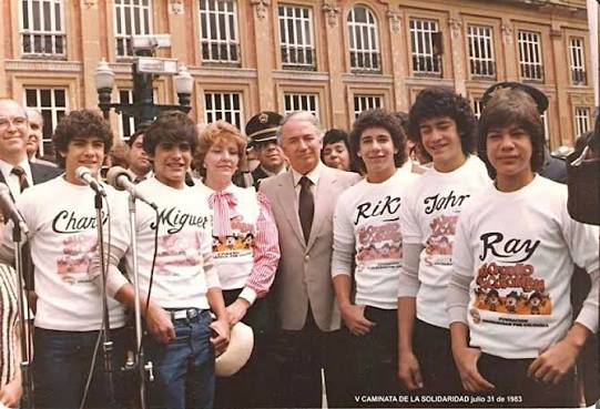 Grupo Menudo en la Caminata de la Solidaridad año 1983 fte.H. en imágenes*