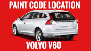colour code location on volvo v60