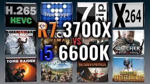 The improved multi core performance is due to. Ryzen 7 3700x Vs I5 6600k Benchmarks Test Review Comparison Gaming 13 Tests Youtube