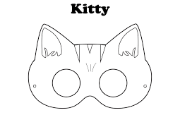Put that photo printer to good use and make a custom mask of your dog, your boss or your favorite celebrity. Free Kitty Cat Printable Mask Craftdiaries Halloween Mask Craft Animal Mask Templates Printable Animal Masks