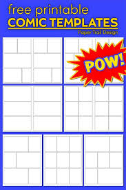 Free Printable Comic Strip Template Pages Paper Trail Design In 2020 Comic Book Paper Comic Book Template Comic Strip Template