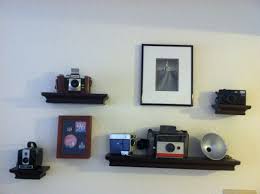 vintage camera display over my desk 棚 飾る カメラ