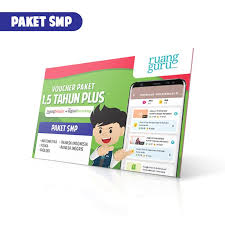 Jual Ruangguru Paket Bimbel Online Ruangbelajar Rgdb E Voucher 7 8 9 Smp 1 Semester Plus Online Januari 2021 Blibli