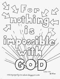 Nothing is impossible with god coloring page #luke #. Juanita Worley Juanita Worley Profile Pinterest