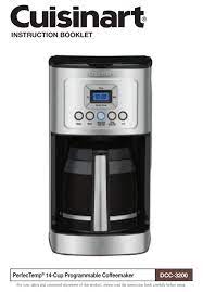 Hamilton beach convenient craft automatic or manual. Cuisinart Perfectemp Dcc 3200 Instruction Manual Pdf Download Manualslib