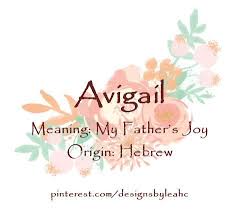 Avigail Hebrew Baby Names Trendy Baby Girl Names Baby Girl Names