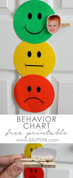 Toddler Behavior Chart Expressing Emotions Crafts Kids