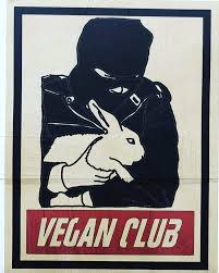 Newsprint Poster Vegan Club Feat Alf Rabbit Rescue Animal Liberation Front Animal Liberation Animal Posters Alf