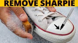 Easy Way To Remove Permanent Marker Sharpie From White Tennis Shoes Youtube