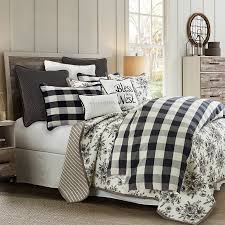 Farmhouse owners could use natural colors available to tint the slaked lime paint, which included yellow and blue. Camille Buffalo Plaid King Comforter Set Traditional French Country Farmhouse