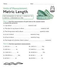 Since answering the questions in the worksheet is just like learning about a matter around and once again, obviously pupils will realize. Units Of Measurement Metric Length Worksheet Education Com