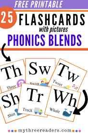 Free Printable Flashcards With Pictures 25 Consonant Blends For Readers Phonics Flashcards Phonics Blends Phonics Words
