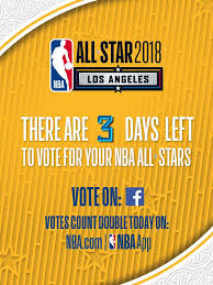 You may submit votes for up to 10 unique players per day. Nba Three Days Left To Vote For All Stars To Vote On Facebook