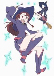 Boots Women Style Is Eternal Black On Black Jacket And Pants With Boots Styl With Images Little Witch Academia Characters Little Witch Academy My Little Witch Academia