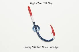 Usa Flag Colored Fish Hook Hat Clip Pin 1 Free Fish Hook Hat Clip Hatpin Hat Clips Flag Colors Colorful Fish