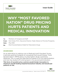 Why "Most Favored Nation" Drug Pricing Hurts Patients and Medical  Innovation — Trade Alliance to Promote Prosperity