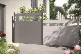 System Alu Classic In Silber Und Anthrazit Mit Dekorprofilen Theta Sichtschutz Garten Holz Sichtschutz Garten Zaun Sichtschutz
