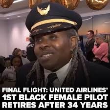 Theresa Claiborne piloted her final flight as a United Airlines pilot from  Lisbon, Portugal to Newark Liberty International Airport