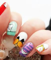 Pin By Sophie Tucker On Hair Make Up Nails And Such Nail Art Disney Nails Alice In Wonderland Nails