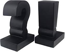 Jhp Punctuation Bookends 6 7inch Tall Classic Decorative Resin Book Shelf Organizers Exclamation Mark Quest Bookends This Or That Questions Shelf Organization
