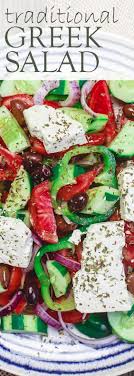 Traditional Greek Salad Recipe Recipe Traditional Greek Salad Greek Salad Greek Salad Recipes