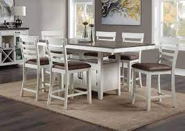 4.4 out of 5 stars. Kirkland 7 Piece Counter Height Dining Table Set White Home Furniture Plus Bedding