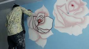 Shop wayfair for all the best floral & botanical wall murals. Wall Mural White Rose Flower Art Wall Mural Artist By Raheem Youtube