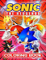 Sonic the hedgehog coloring pages printable. Sonic The Hedgehog Coloring Book Sonic Jumbo Coloring Book Fun Coloring Pages Featuring Your Favorite Characters Alan Books 9798649485715 Amazon Com Books