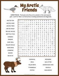 Your Kiddos Will Enjoy Looking For All Of The Wonderful Arctic Animals Hidden In This Puzzle Workshe Arctic Animals Arctic Animals Activities Animal Activities