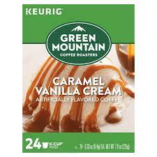 Brew tasty and invigorating beverages with these green mountain coffee roasters caramel vanilla cream coffee pods. Caramel Vanilla Cream K Cup Coffee Cross Country Cafe