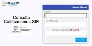 Consulta De Calificaciones Sie Chihuahua 2020 2021