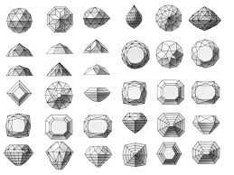 Black And White Gemstone Drawing Gemstones Templates Other Treatments Applied To Gems Gemstone Art Gemstones Object Drawing