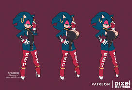 pixelsketcher, sonic the hedgehog (series), sonic the hedgehog (character),  soni - Doujin Picture