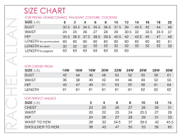 size guide the boutique prestige