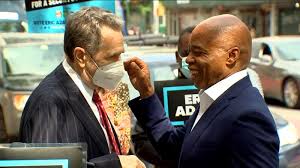 A volunteer for new york mayoral candidate eric adams was stabbed twice in the torso with an ice pick sunday, a new york city police department spokesperson told the daily caller news foundation. Nyc Mayor S Race Eric Adams Says Opponents Making Too Much Of His Pba Comment Abc7 New York