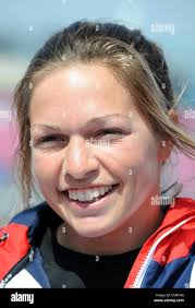 London 2012 Olympics: Sailing, Kate Macgregor of Great Britain Stock Photo 